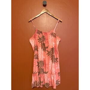 Joyspun Pink Tropical Leaf Nightgown